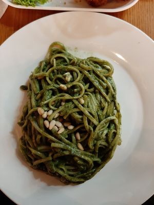 Pesto pasta at nomVnom Bistro - Clarke Quay in Central Singapore
