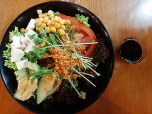 Mixed salad with tofu at nomVnom Bistro - Clarke Quay in Central Singapore