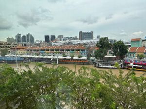  View from the windows  at nomVnom Bistro - Clarke Quay in Central Singapore