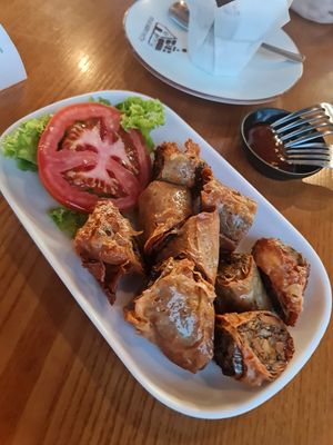 Burdock spring roll ~ 1/11/22 at nomVnom Bistro - Clarke Quay in Central Singapore