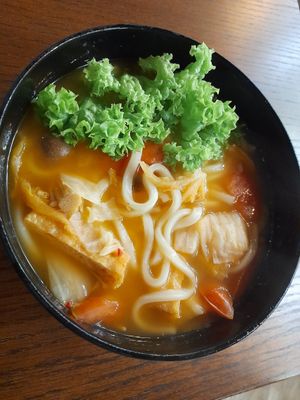 Kimchi udon at nomVnom Bistro - Clarke Quay in Central Singapore