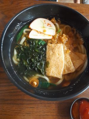 Kitsune udon at nomVnom Bistro - Clarke Quay in Central Singapore