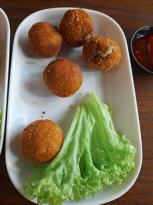Goro balls at nomVnom Bistro - Clarke Quay in Central Singapore