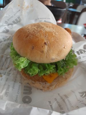 Lion's Xtreme burger at nomVnom Bistro - Clarke Quay in Central Singapore