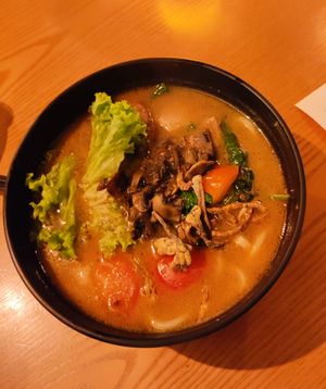 Shacha Lion's Mane Udon at nomVnom Bistro - Clarke Quay in Central Singapore