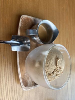 Affogato with chickpea coffee icecream  at nomVnom Bistro - Clarke Quay in Central Singapore