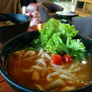 Kimchi Udon at nomVnom Bistro - Clarke Quay in Central Singapore