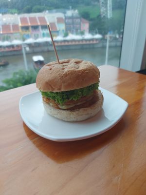Fishless slaw burger at nomVnom Bistro - Clarke Quay in Central Singapore