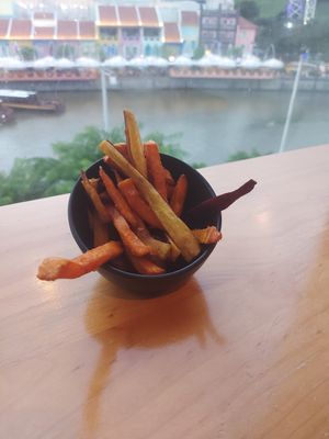 Mixed sweet potato fries at nomVnom Bistro - Clarke Quay in Central Singapore