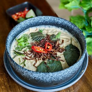 Vegan BamNut Vietnamese Pho at nomVnom Bistro - Clarke Quay in Central Singapore