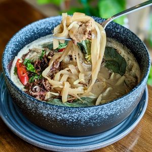 Vegan BamNut Vietnamese Pho at nomVnom Bistro - Clarke Quay in Central Singapore
