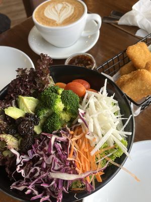 Salad and nuggets   at nomVnom Bistro - Clarke Quay in Central Singapore