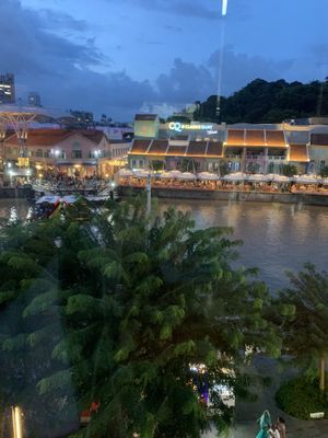Beautiful views of Clarke quay  #Veganuary at nomVnom Bistro - Clarke Quay in Central Singapore
