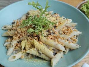 Truffled Mushroom Pasta at nomVnom Bistro - Clarke Quay in Central Singapore