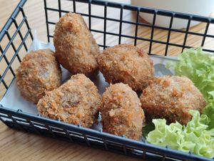 Mushroom Fritters at nomVnom Bistro - Clarke Quay in Central Singapore