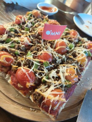 Onmimeat pizza Jan 25 at nomVnom Bistro - Clarke Quay in Central Singapore