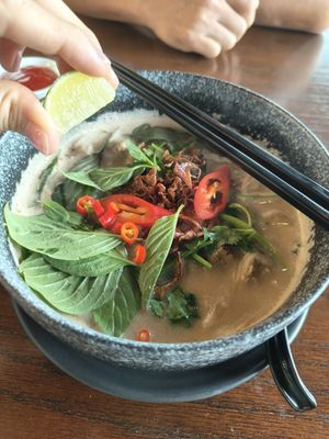 Bamnut pho at nomVnom Bistro - Clarke Quay in Central Singapore