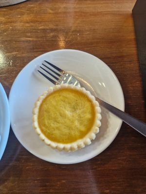 Vegan egg tart at nomVnom Bistro - Clarke Quay in Central Singapore