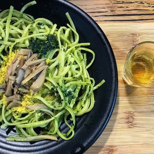 Spinach linguine at nomVnom Bistro - Clarke Quay in Central Singapore