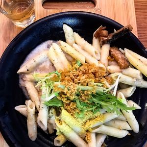 Truffle penne pasta at nomVnom Bistro - Clarke Quay in Central Singapore