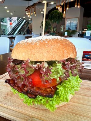 Tempelicious Burger  at nomVnom Bistro - Clarke Quay in Central Singapore