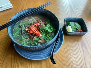 Vegan Pho at nomVnom Bistro - Clarke Quay in Central Singapore