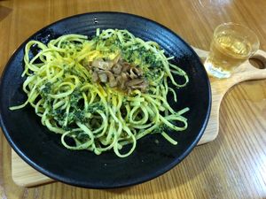 Spinach Linguine ?  at nomVnom Bistro - Clarke Quay in Central Singapore
