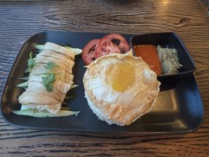 Hainanese chicken rice (just at the weekends)   at nomVnom Bistro - Clarke Quay in Central Singapore