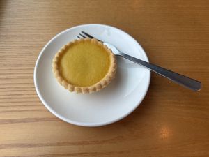 Vegan egg tart (pasteis de nata)   at nomVnom Bistro - Clarke Quay in Central Singapore