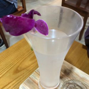 Coconut water at nomVnom Bistro - Clarke Quay in Central Singapore