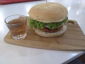 Potato burger at nomVnom Bistro - Clarke Quay in Central Singapore