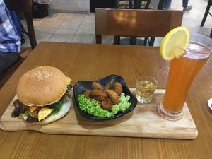 Probably best vegan burger I’ve had!! at nomVnom Bistro - Clarke Quay in Central Singapore