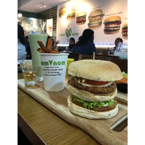 Mammoth truffle and sweet potato fries with truffle aioli. at nomVnom Bistro - Clarke Quay in Central Singapore