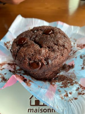 Chocolate muffin at nomVnom Bistro - Clarke Quay in Central Singapore