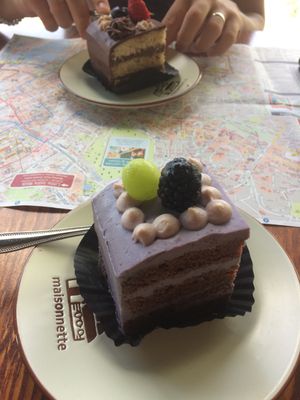 Blueberry cream cake - highly recommended  at nomVnom Bistro - Clarke Quay in Central Singapore