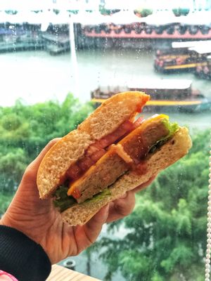 Turkey burger at nomVnom Bistro - Clarke Quay in Central Singapore