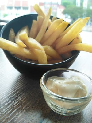 Truffle Fries at nomVnom Bistro - Clarke Quay in Central Singapore