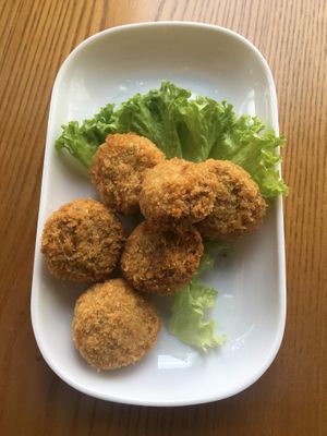 Mushroom Fritters at nomVnom Bistro - Clarke Quay in Central Singapore