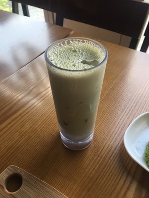 Ice Poppy Popcorn Latte at nomVnom Bistro - Clarke Quay in Central Singapore