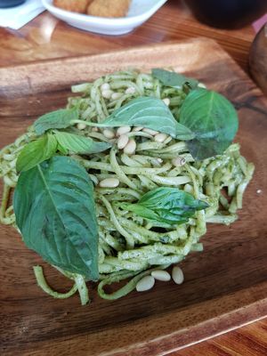 Pesto pasta at nomVnom Bistro - Clarke Quay in Central Singapore