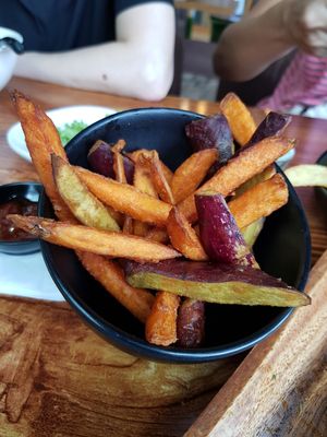Mixed sweet potato fries 😍 at nomVnom Bistro - Clarke Quay in Central Singapore