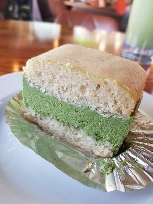 Matcha creme cake at nomVnom Bistro - Clarke Quay in Central Singapore