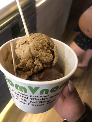 Coffee and chocolate icecream  at nomVnom Bistro - Clarke Quay in Central Singapore
