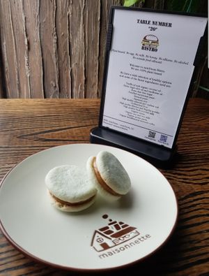 Peanut butter flavor Macaron at nomVnom Bistro - Clarke Quay in Central Singapore