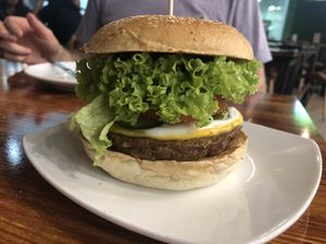 TLC burger - delish  at nomVnom Bistro - Clarke Quay in Central Singapore