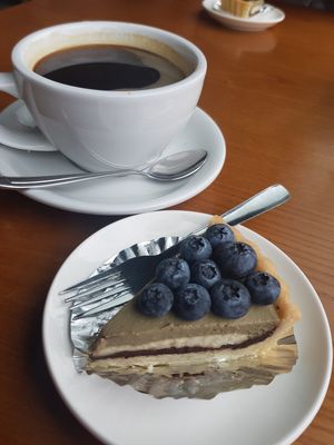 Hojicha Creme Tart 💚 at nomVnom Bistro - Clarke Quay in Central Singapore