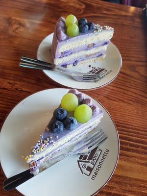 Blueberry Creme Cake at nomVnom Bistro - Clarke Quay in Central Singapore