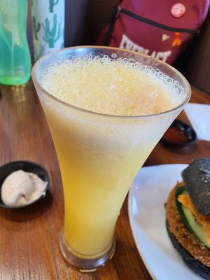 Cold pressed apple juice at nomVnom Bistro - Clarke Quay in Central Singapore