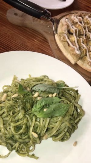 pesto pasta 👍🏻 at nomVnom Bistro - Clarke Quay in Central Singapore