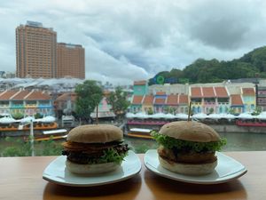 Tempeh Rendang and Lion's Mane Truffle at nomVnom Bistro - Clarke Quay in Central Singapore